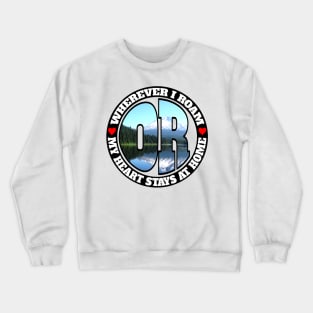 Heart Stays Home - Oregon Crewneck Sweatshirt